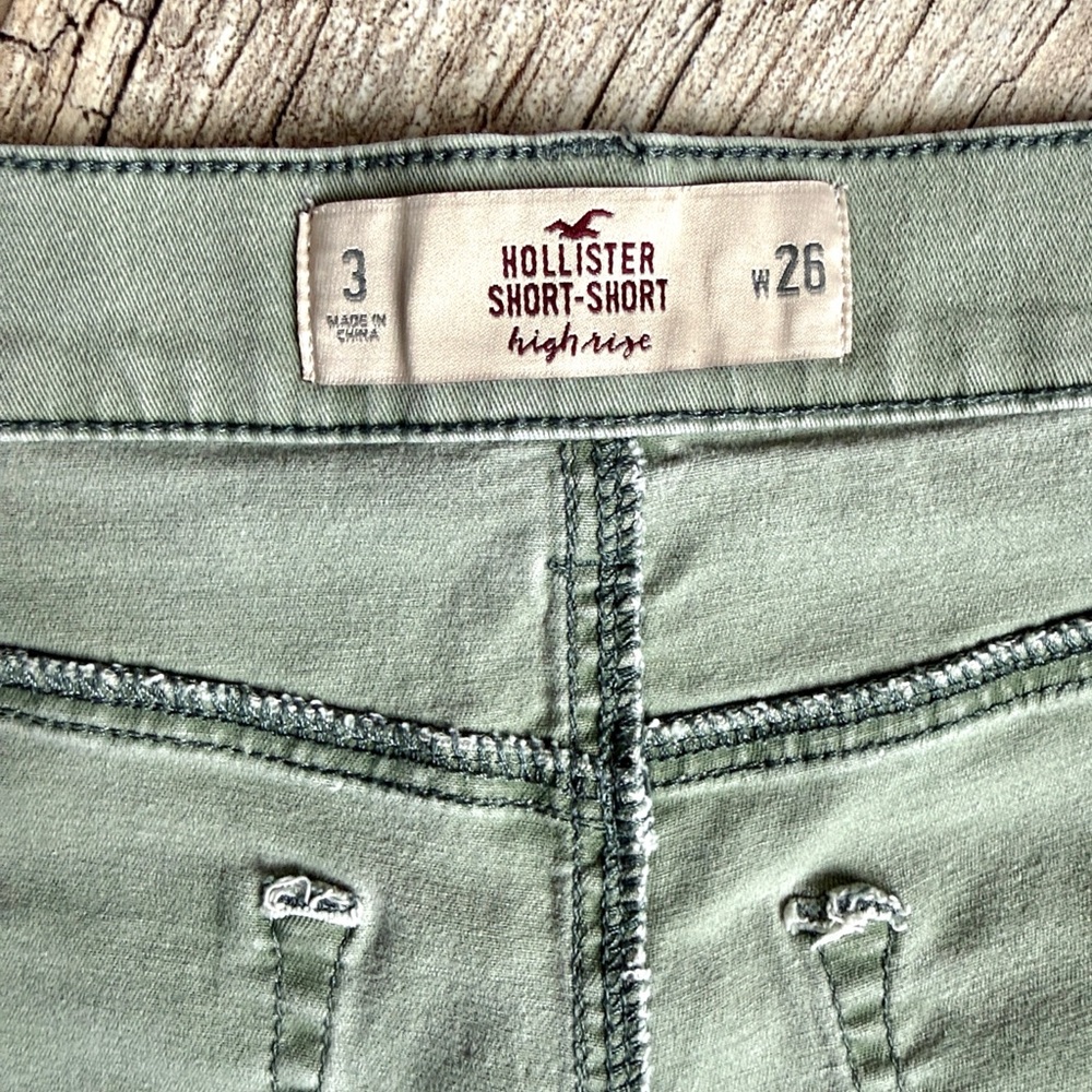 High Rise Khaki Shorts - Picture 5 of 7